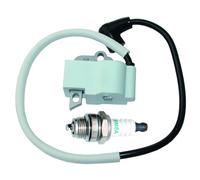 Ignition Coil with Spark Plug for Dolmar PC-7412 PC-7414 PC-8216 Makita EK7300 EK7301 EK7301G EK8100 EK8100G EK8100P Power Cutter PN 161310-1, 395-143-010, 394-141-090