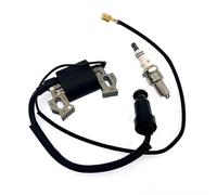 Ignition Coil with Spark Plug Set for Scheppach MS173-51E, MS196-51 / Woodster TT173-51E, TT530SP Lawnmower