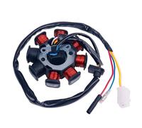Ignition Coils Pack For GY6 49cc 50cc 8-coil 139QMB 139QMA Scooter Moped Engine (Dual Ignition Coils) Magneto Alternator Stator