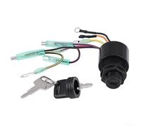 Ignition Key Switch 87-17009A5 for Mercury Outboard Motors 3 Position with Push Choke - Marine Boat Engine Starter Replacement Part Plastic 58mm