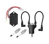 Ignition Key Switch For 1991-2002 EZGO Cart 4 Cycle Engine Gas 26652-G01 72562-G01 AC CDI Ignitor & Ignition Coil & For Spark Plug