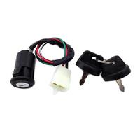 Ignition Key Switch Ignition Switch Keys For E-Ton 50cc 70cc 90cc 110cc 125cc ATV Quad 4 Wheeler Go Kart Replace # 650720 Wire Male Plug Key Lgnition Lock