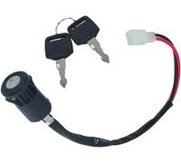 Ignition Key Switch Motorcycle Ignition Switch Keys 2 Wire Plug Lock For Electric Pocket Bike ATV Quad Go Kart E-Bike Scooter Key Lgnition Lock