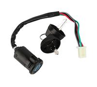 Ignition Key Switch, Universal 4 Pin Ignition Barrel Motorcycle Engine Start Ignition Key Switch Waterproof Motorbike Ignition Switch 4 Wires Male Plug for Off-road Motorbike Atv Dirt Bike
