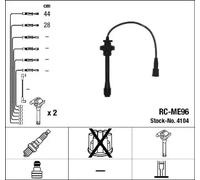 NGK 4104 Ignition Cable Kit for CHRYSLER,MITSUBISHI