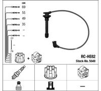 Ignition leads 5048 NGK for HONDA CR-V I INTEGRA Coupe