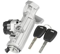 Ignition Lock Cylinder Kit Compatible For Citroen For Relay 2006-Now On All Models Durable Metal Silver Tone Ignition Switch Cylinder