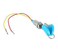 Ignition Lock Start Switch Engine Starter Throttle Lock 2 Wire with 2 Keys For Electric Scooter Electric Moped Racing Motorbike Karting Universal Waterproof