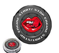 Ignition Push Button Cover - Premium Rotary Metal Decor, Anti-Scratch Car Engine Start Protector, Universal Automotive Accessory for Motorcycles Cars Trucks | Dashboard Interior Styling Upgrade Enhanc