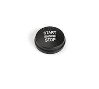 Ignition Push Button Starter Fit For Car One-key Start Button Engine Ignition Switch Cover 2010-2012 Stop(Black)
