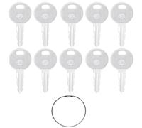 Ignition Starter Keys,10Pcs 1051 Keys for Heavy Machinery 1051 Key | Thwaites Dumper Replacement T104633 Compatible with Thwaites Dumpers, Tri Mark, and Lucas