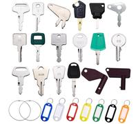 Ignition Starter Plant Key Set, Universal Plant Dumper Machine Replacement Ignition Switches Keys for Machinery Plants, Agricultural, Excavator,Trucks, Graders, Dozers, Backhoes.
