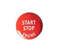 Ignition Starter Switch FIT For BMW E Series Car Start Stop Push Button Engine Ignition Switch Cap Key Cover Replacement 3 X1 X5 X6 E70 E71 Engine Start Stop Button(Red)