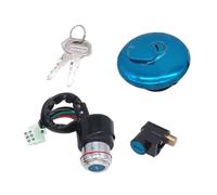 Ignition Starter Switch Lock Compatible With Suzuki For GN125 For GN125H Motorbike Ignition Switch Fuel Cap Cover Steering Lock Key Set Motorcycle Accessories