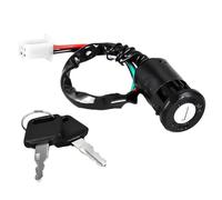 Ignition Starter Switch Motorcycle Ignition Switch Lock Set 4 Pin Wire Cable Start For 50cc-250cc