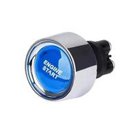 Ignition Starter Switch Push Start Ignition Switch Car Engine Start Ignition Switch 12V 50A 3 Pin SPST Momentary Keyless Push Button Starter Switches ON OFF Fit For Cars(Blue)