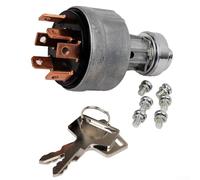 Ignition Starter Switch, Standard Metal Housing Heavy Equipment Component for Excavator and Tractor, Smooth Operation with Waterproof Dustproof Shockproof Design for Construction and Agricultural Use