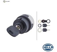 HELLA 6JB 003 959-001 Ignition-/Starter Switch - Turn knob control - 12/24V | 10-pin connector - On/Off Switch/Start/Preheating