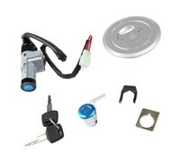 Ignition Switch And Keys Compatible With CBF125 2009 2010 2011 2012 2013 Motorcycle Ignition Switch Petrol Fuel Cap Lock Set Kit With 2 Keys Motorbike Locks 35010-KWF-950