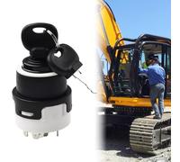 Ignition Switch, Compatible with for jcb 10 Pins with Two Keys 701/80184 85804674 Excavator Part for Digger Construction Equipment