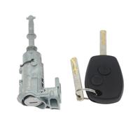 Ignition Switch Cylinder Door Lock Tumbler 2 Keys Set Compatible With Clio III 2005-2012 For Kangoo III 2009-2018 806012544R Ignition Lock Barrel