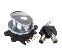 Ignition Switch Electronic Ignition Switch Ignition Starter Switch Lock Key Chrome for Harley Davidson Road King Dyna Wide Glide Fat Bob Super Glide Softail Springer Standard Heritage 1993-2013