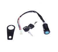 Ignition Switch Keys For Most 50cc 70cc 90cc 110cc 150cc DIY Accessories Universal Motorcycle Start The Ignition Switch Lock Key With Bracket 1 Set Motorbike Ignition Switch
