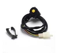 Ignition Switch Lock 22mm 7/8" Motorcycle Horn Kill Off Stop Switch Button Dual Sport Dirt Quad Start Motorbike Accessories Universal ATV Motorbike Parts(Yellow)