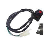 Ignition Switch Lock 22mm 7/8" Motorcycle Horn Kill Off Stop Switch Button Dual Sport Dirt Quad Start Motorbike Accessories Universal ATV Motorbike Parts(Red)