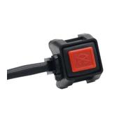 Ignition Switch Lock 22mm 7/8" Motorcycle Horn Kill Off Stop Switch Button Universal ATV Dual Sport Dirt Quad Start Motorbike Accessories Parts(Red Turn off)