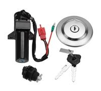Ignition Switch Lock Compatible With For YBR 125 Motorcycle Scooter Ignition Switch Gas Tank Cap Lock Key Replacement Kit Motorbike Accessories