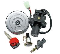 Ignition Switch Lock Gas Cap Set Compatible With Honda XLV650