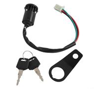 Ignition Switch Lock Key Set With Bracket For 50cc To 250cc Motorcycle Dirt Bike Scooter For Atv For Quad Go Kart Compatible With For Kazuma Tank For Roketa Sunl For Honda Includes Two Keys And Wiring