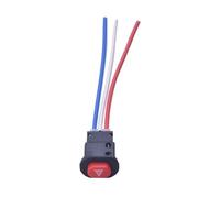 Ignition Switch Lock Length100mm Motorcycle Switch Hazard Light Switch Button Double Flash Warning Emergency Lamp Signal Flasher With 3 Wires Built-in Lock