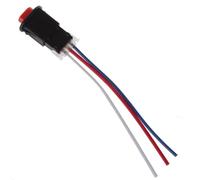 Ignition Switch Lock Motorcycle Switch Hazard Light Switch Button Double Flash Warning Emergency Lamp Signal Flasher With 3 Wires Lock Motorbike Accessories