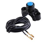 Ignition Switch Lock Universal Motorcycle Kill Switch Keys Engine Stop Start Button For ATVs Quad Dirt Bikes Handlebar Mount Moteur D'interrupteur Motorbike Parts(Blue)