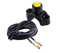 Ignition Switch Lock Universal Motorcycle Kill Switch Keys Engine Stop Start Button For ATVs Quad Dirt Bikes Handlebar Mount Moteur D'interrupteur Motorbike Parts(Yellow)