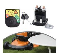 Ignition Switch Module with Starter Solenoid Relay 725-06153A Compatible with Lawn Mowers and Tractors Metal Construction
