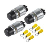 Ignition Switch Push Button Starter Switch 12V-24V Waterproof Push Button Ignition Start Switch 60A Heavy Duty Fit For Car Truck(3 PCS)