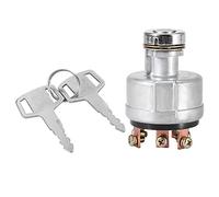 Ignition Switch, Universal Car Ignition Starter Key Switch with 6 Terminal Wire Digger 2 Keys For SK200-3 SK200-5 SK120-5 YN50S00002F1