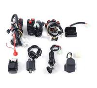 Ignitions For Motorcycle For ATV For QUAD 150-250 300CC Complete Electric Wiring Harness Kit With Rectifier CDI For Spark Plug Ignition Coil Magneto Coil