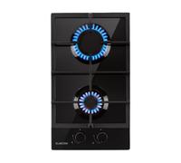 Ignito 30cm Gas hob 2 burners Black
