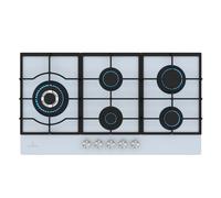 Ignito 90cm Gas hob 5 burners White