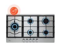 Ignito Chef Edition 5 zones gas hob 5 burners Sabaf burners glass ceramic