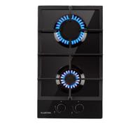 Ignito Domino Gas Hob 2-Burner Burner Glass Ceramic Black