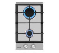 Ignito Domino Gas Hob 2 Burners Stainless Steel Silver