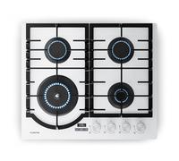 Ignito gas cooktop 8 kW with cast iron supports, timer, and temperature control