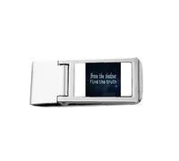 Ignorance Fatal Game Art Deco Fashion Slim Money Clip Stainless Holder Pocket Wallet