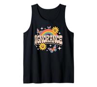 Ignorance Funny Retro Ironic Sarcastic Cute Meme Tank Top