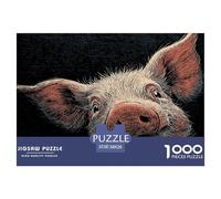 Ignorant Pig Jigsaw Puzzles 1000 Pieces Ideal for Adults, Teens, And Kids Impossible Educational Games Challenging Farmhouse Animals Home Decoration 38x26cm/1000pcs